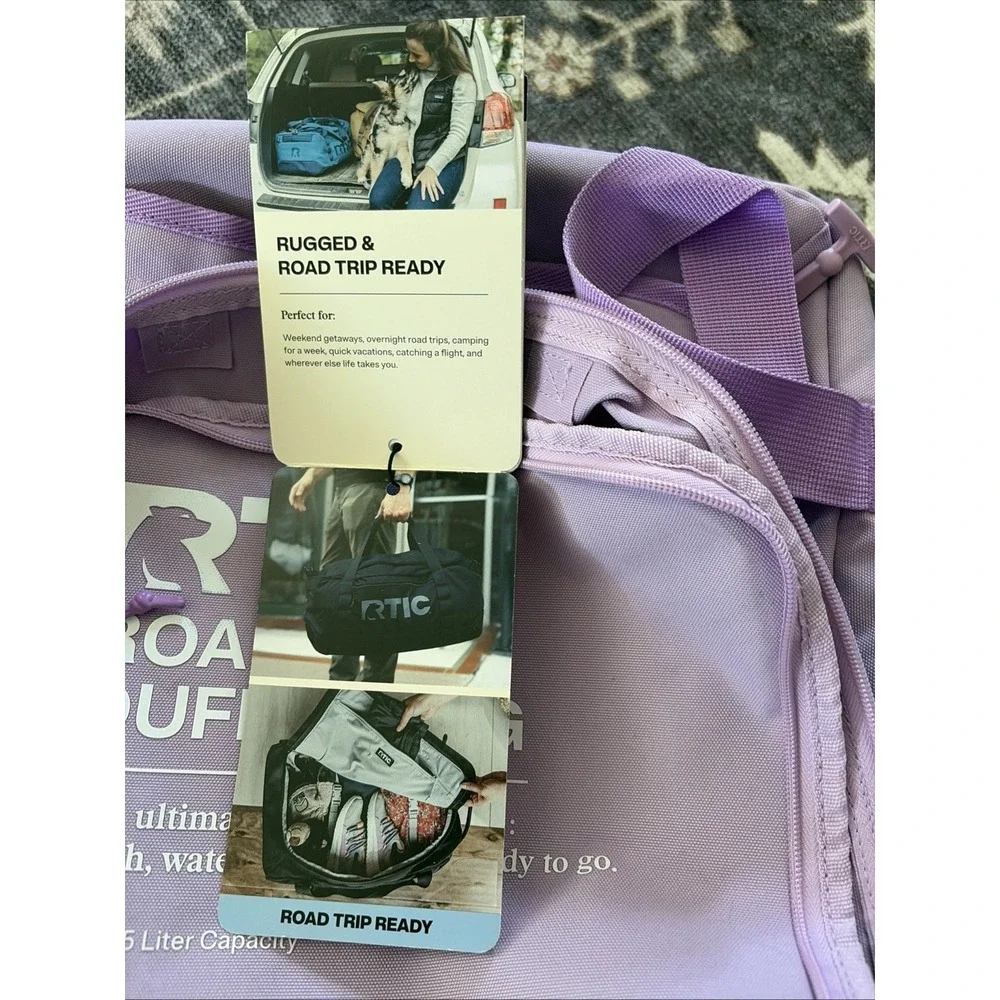 RTIC Outdoors Medium Carry On Structured Collapsible Duffel Bag - Lavender